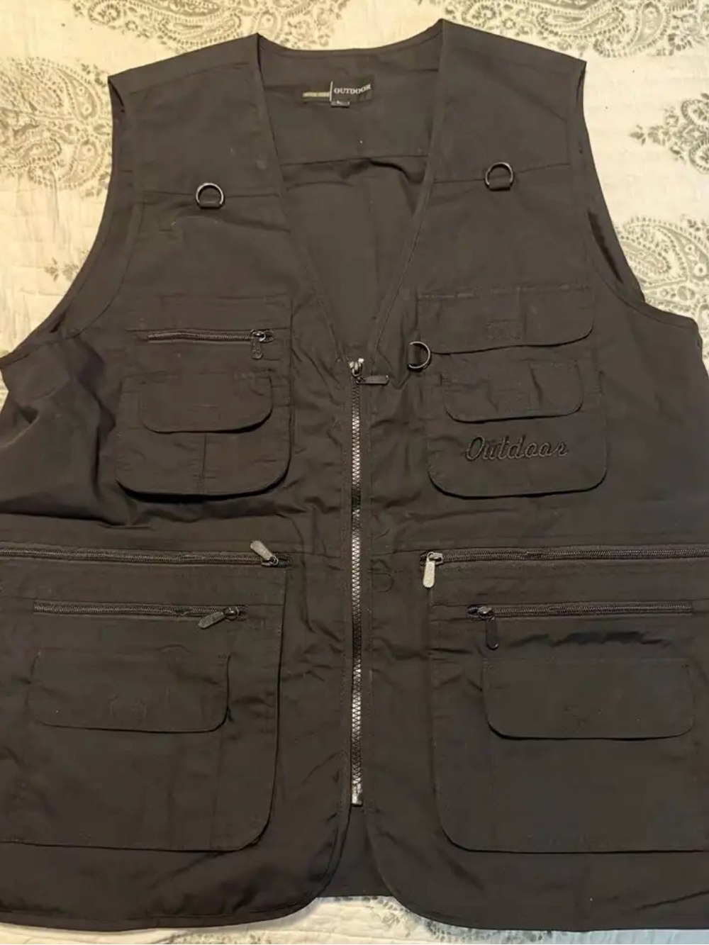 Men's Utility Fishing Vest - Black
